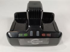 Pre-owned Cramer 82C2 lithium ion dual battery charger 82v for Altrad Belle OPM/13FIO 5Ah battery (p