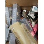 Assorted pre-owned toiletries, cosmetics and related.