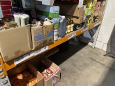 Assorted in-date foodstuffs (one shelf).