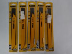 Five as new packs of DeWalt 203mm 8