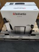An as new Brabantia Bo touch bin 2 x 30L compartments, colour - platinum, sealed box (ART 221521).