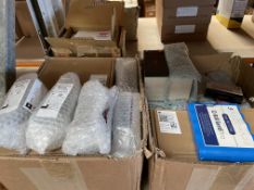 Assorted batteries and related.