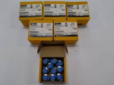 Six as new boxes of Parker Hafflin tube pipe fittings M15M1SC6L-316-LO AF-22-005. Pack size 10 per b