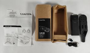 An as new Canyon Flash 800 Lumen USB rechargeable front light set, IPX6 waterproof, boxed (box creas