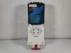 As new Bals CEE Norm Interlocked Wall Socket, 63A, 400V, 3P+N+E (880464-A).