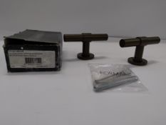 As new pair of Formani PBT20XL/50 door handles in bronze finish.