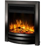A Celsi Ultiflame Ultra SL Autograph electric fire, black/black, size (mm) H.595 x W.488 x D.86, hea