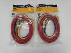 Two as new Yellow Jacket Charging Hose (29485).