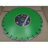 Five as new Reca Diaflex RS10A diamond asphalt cutting blades 450mm diameter, 25.4mm bore size.