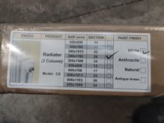 A boxed as new 2 column radiator (300mm x 1193mm).