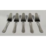 Five Mepra 18/10 Italy cake servers.