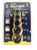 Three packs of as new Irwin bolt grip removers - 5 expansion sizes 8-10-13-11/16
