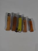 Five pre-owned Opinel penknives (over 18s only).
