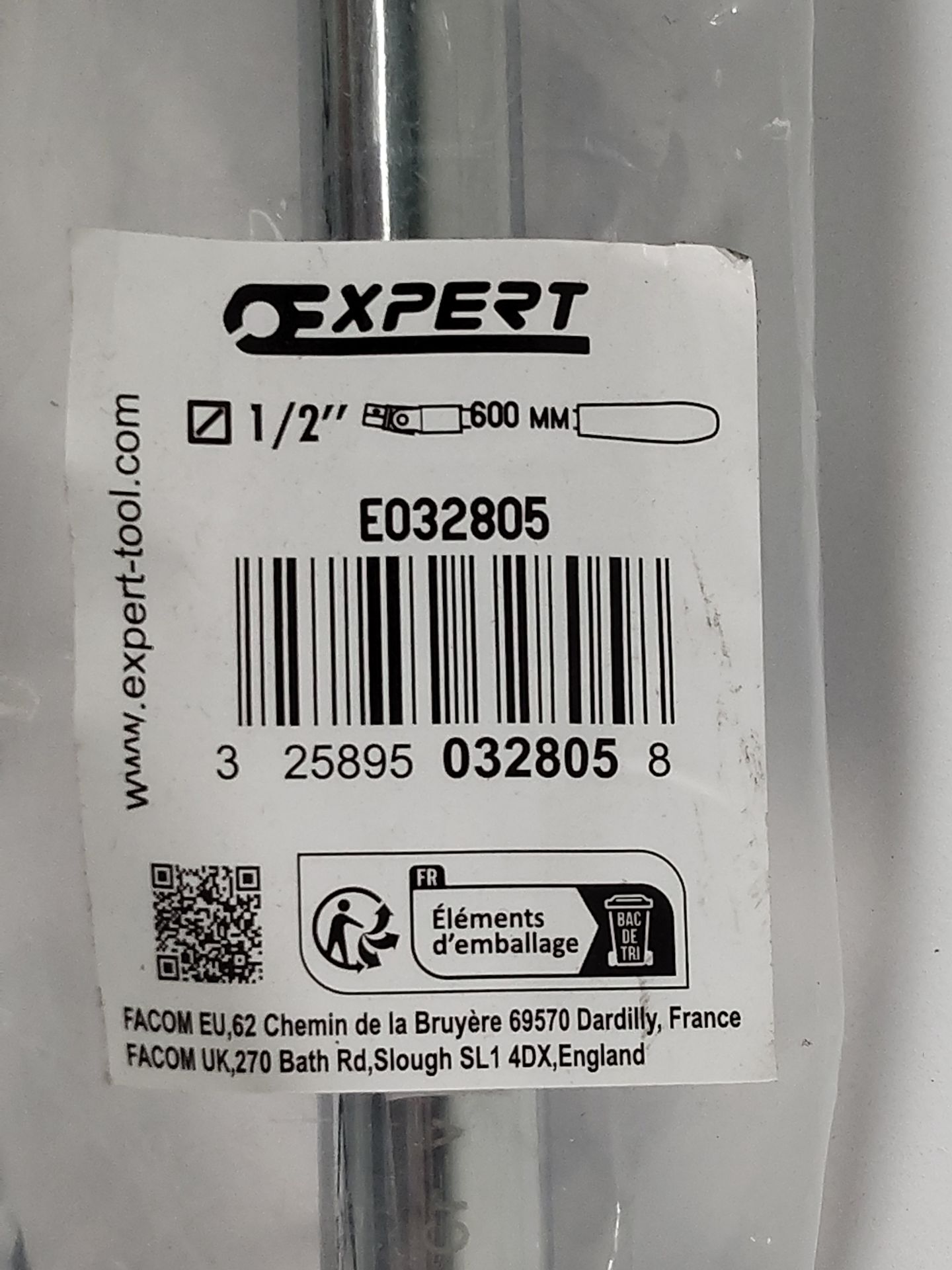 Two as new Expert by Facom 1/2" drive swivel handle breaker bars (REF: E0302805). - Image 2 of 2