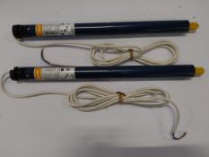 Two pre-owned Sonesse 40 RTS 3/30 VVF white 3m motors for roller blinds.