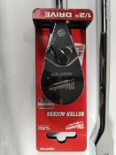 Six as new/pre-owned ratchet and spanners to include Milwaukee ratchet, Expert ratchets and Brillian