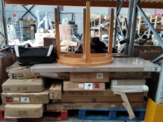 A quantity of flat pack furniture/homeware and related items. (two pallets)