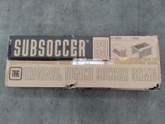 As new Subsoccer S3 portable bench-soccer game (box unopened/slightly damaged) (stock image).