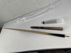 An as new Pegasus 3/4 jointed ash snooker cue.