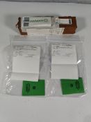 An as new Magnaflux Yoke test weight (10lbs) and two as new Magnaflux magnetic flux indicator strips