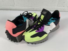 Pre-owned New Balance 327, UK 9 (excellent condition).