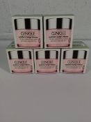 Five Clinique moisture surge intense 72H, 5 X 75ML.