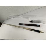 An as new Pegasus 3/4 jointed ash snooker cue.