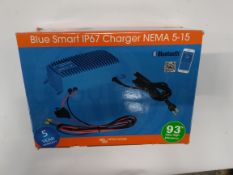 Ten as new Victron Energy Blue Smart IP67 battery chargers, Nema 5-15. 12 volt 17amp. UK adapter req