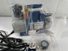 A 3B Scientific U34010 Rotary Vane Vacuum Pump, one stage.