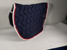 Three assorted pre-owned Paddock Sports 'Ride For Thais' Saddle Pads.