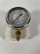 Ten as new Pressure Gauge 0859931, bottom connection 63MMX 1/4