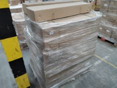 A pallet containing Deflecto, 7 Pocket Wire Literature Floor Stand, (78745).