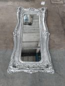 A large ornate mirror.
