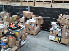 Three pallets of assorted commercial, industrial and related goods.