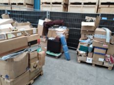 Three pallets of assorted commercial, industrial and related goods.