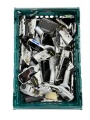 Assorted pre-owned handheld computer barcode scanners (Sold as is, for parts only).