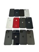 Assorted pre-owned Apple iPhones sold for parts only (All items iCloud account locked) (Sold as is f