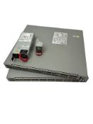 Two pre-owned Arista 7050QX-32S 32-Port 40GbE QSFP+ Network Switches (DCS-7050QX-32S-R) with 4 x 495