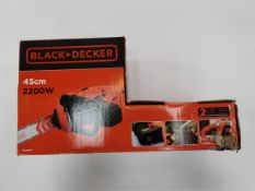 As new Black & Decker Cordless Hedge Trimmer, 2200W, 45cm (BECS2245Q-GB).