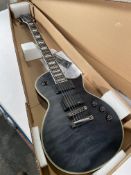 An as new ESP EC-401 QM electric guitar, See-thru Black Satin (SN: IS22111170).