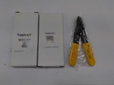 Ten as new Ripley fiber optic strippers FO-103-T-250-J 80677.