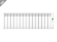 A Rointe Kyros 1500W Short electric radiator KRI1500RADC3, white (stock image).