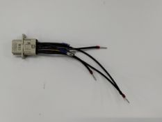 Fifty as new Harting Han Q inserts with cables (A5E47830992).