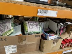 Assorted in-date foodstuffs and related.