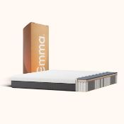 An as new Emma hybrid thermosync mattress, kingsize 150×200 cm, 27 cm, memory foam & layered zone po