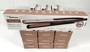Ten as new Paul Anthony style ultra ceramic hair straighteners with tourmaline-coated plates to redu