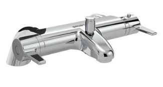 An as new Bristan design utility thermostatic bath/shower mixer - Chrome, slightly worn box. (DUL3 T