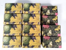 Twenty two as new Royal Botanic Gardens Kew luxury soap enriched with shea butter 240g bars - narcis