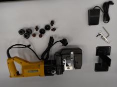 Preowned hydraulic hole puncher electric 220V punching machine metal hole punch 2200W with assorted
