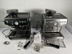 Two pre-owned Sage coffee machines.